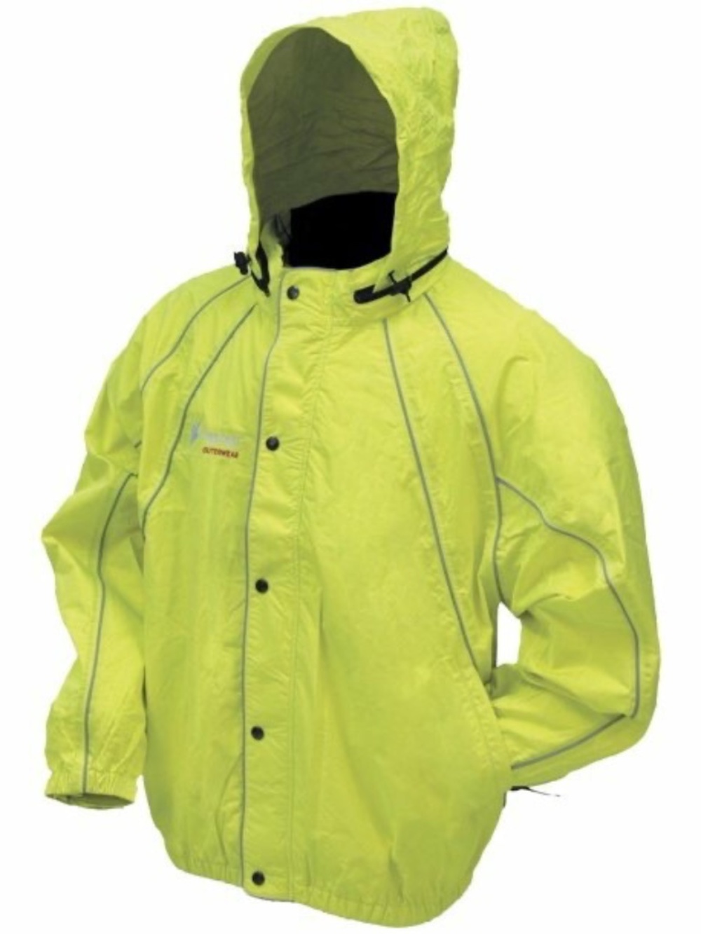 NWT Frogg Toggs Horny Toadz reflective waterproof motorcycle riding jacket coat